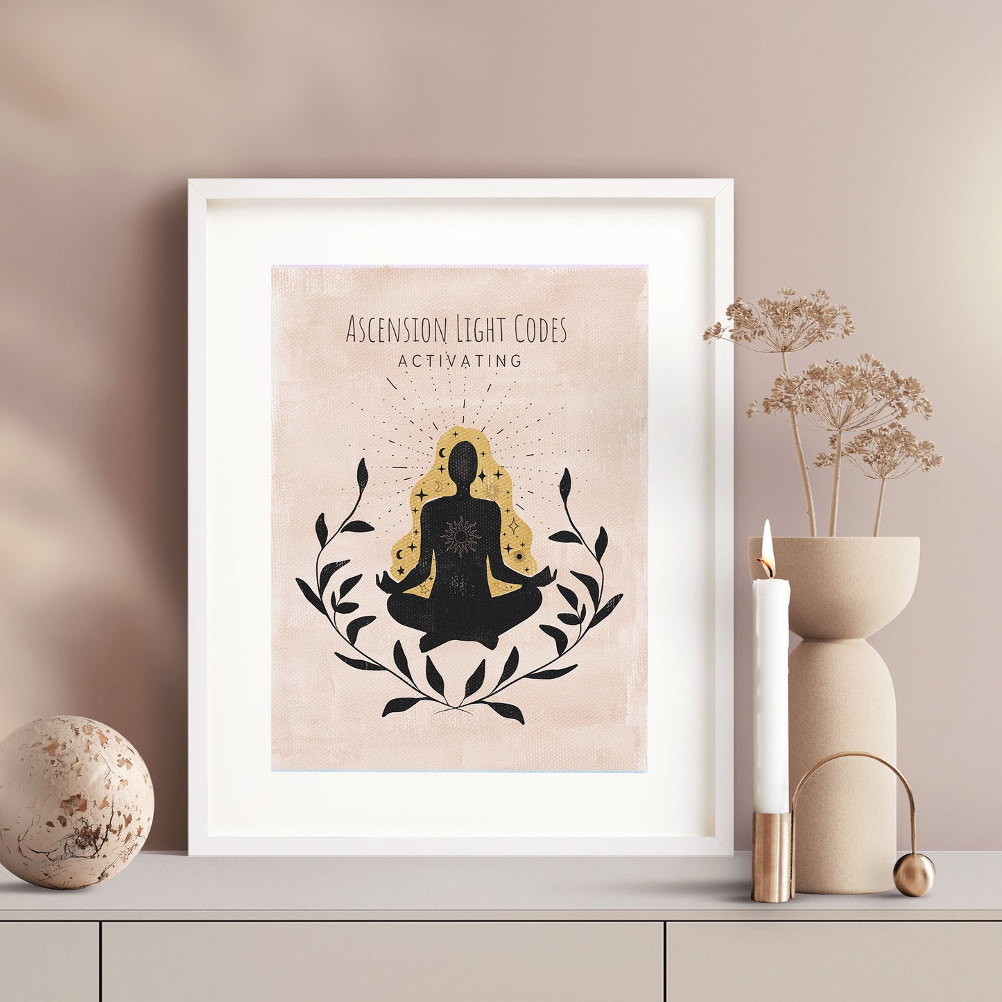 Ascension Light Codes Activating Wall Art Print