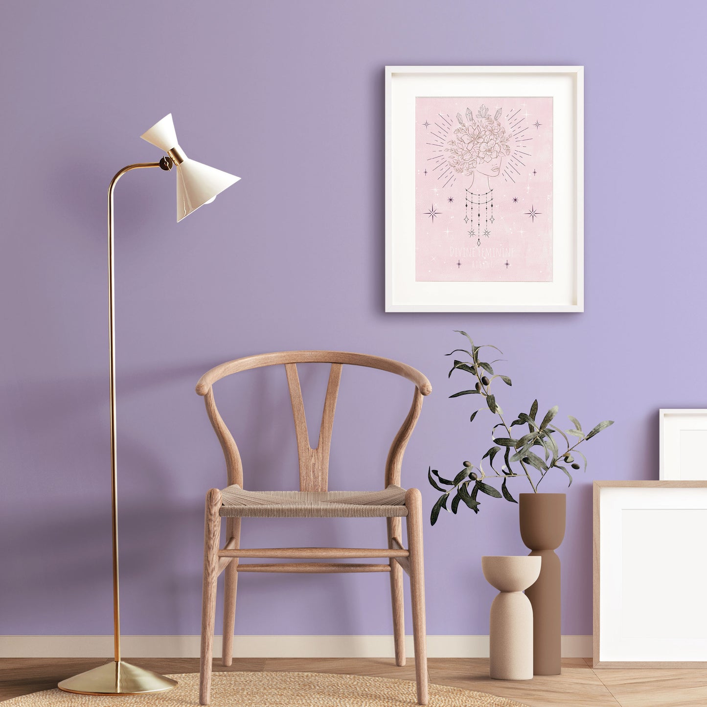 Divine Feminine Rising Wall Art print