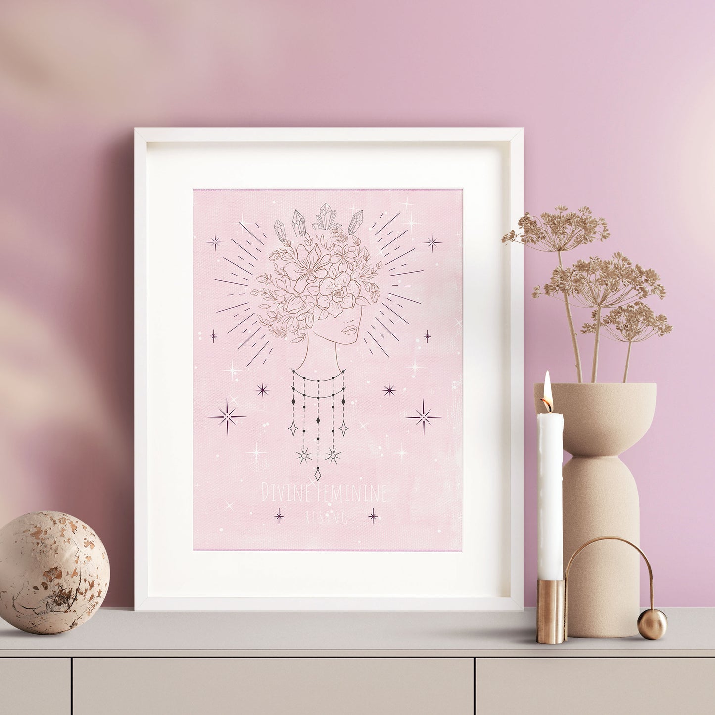 Divine Feminine Rising Wall Art print