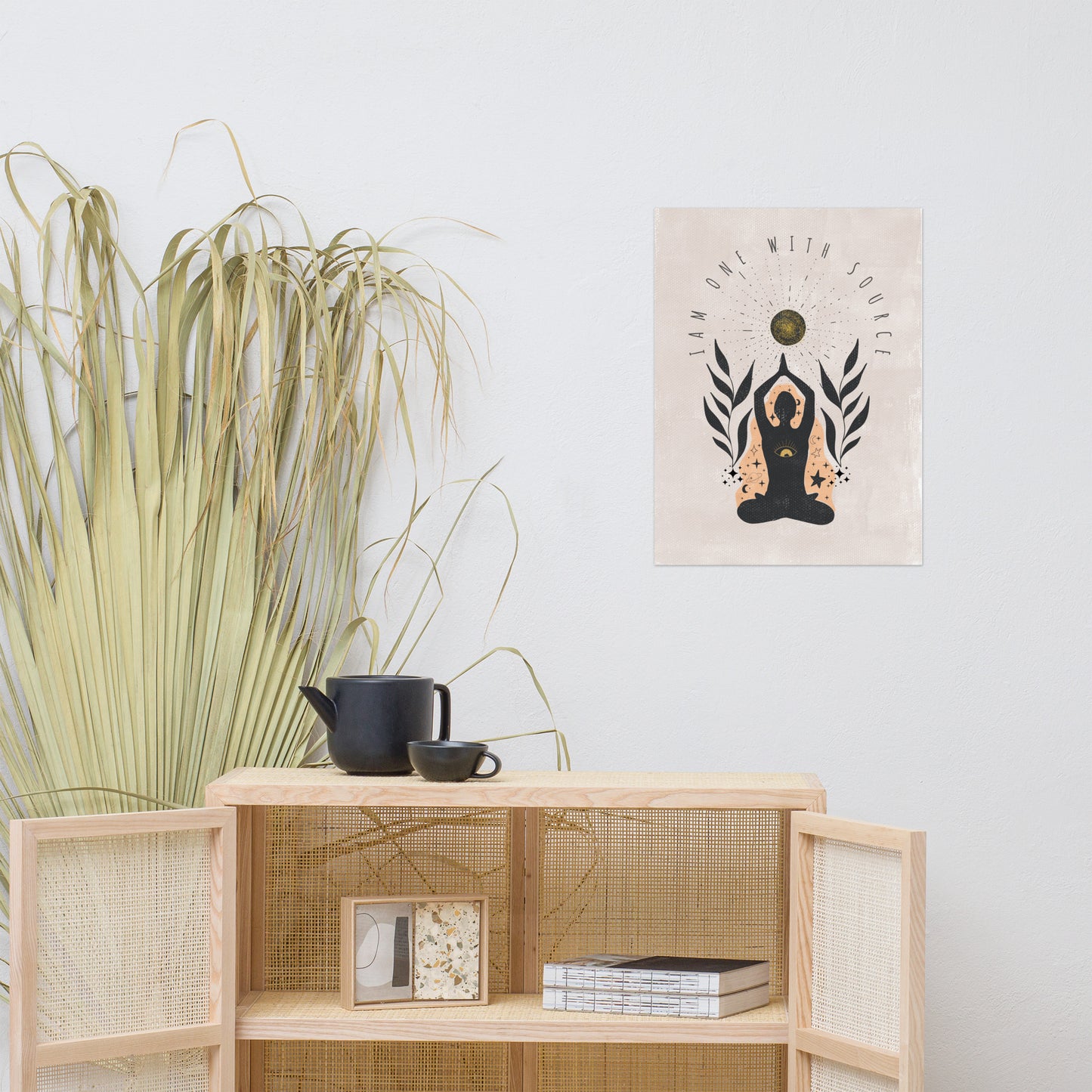 I AM one with Source wall art print