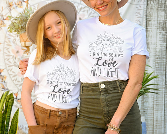 I Am The Source Of Love And Light t-shirt