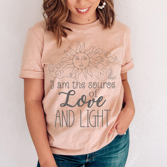 I Am The Source Of Love And Light t-shirt