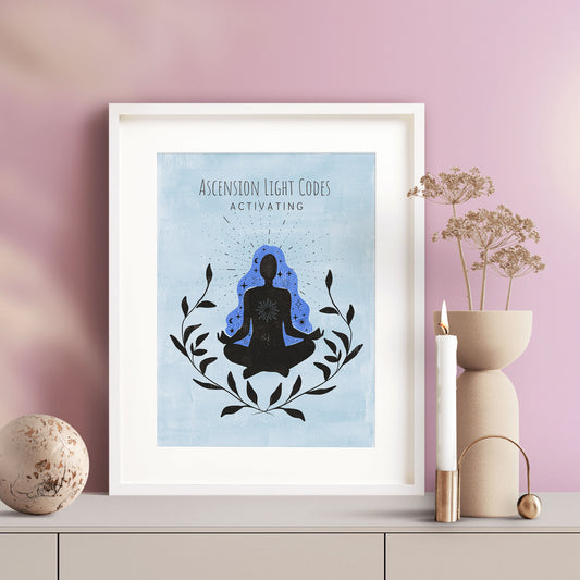 Ascension Light Codes Activating Wall Art Print