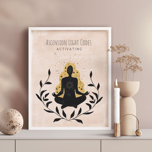 Ascension Light Codes Activating Wall Art Print