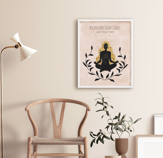 Ascension Light Codes Activating Wall Art Print