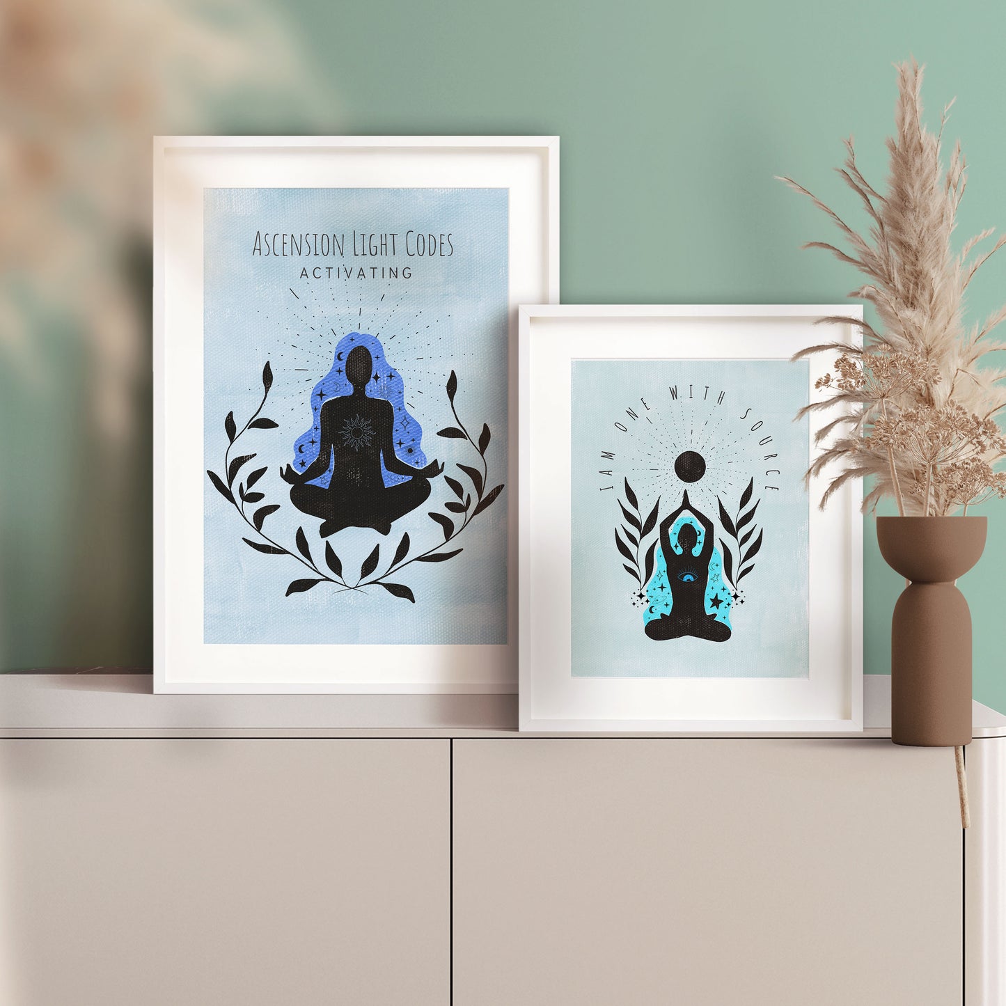 I AM one with Source wall art print