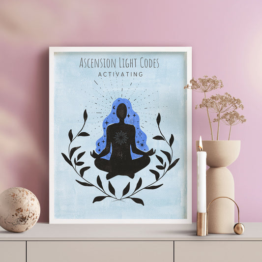 Ascension Light Codes Activating Wall Art Print