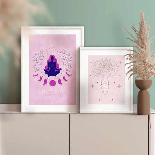 Divine Feminine Rising Wall Art print