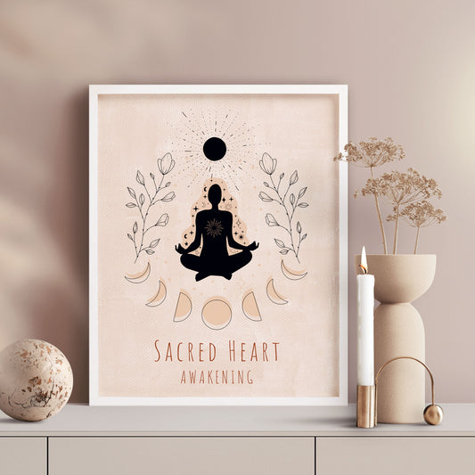 Sacred Heart Awakening Art print