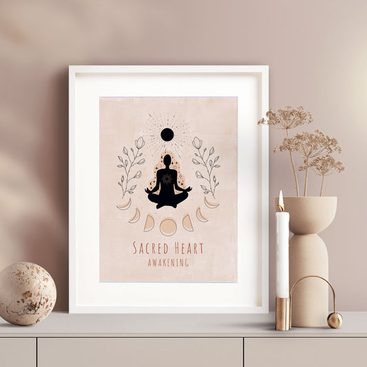 Sacred Heart Awakening Art print